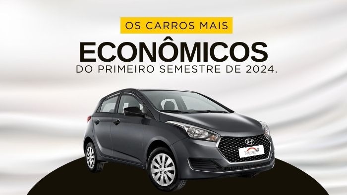 A imagem mostra o carro HB20 da marca Honda na cor chumbo